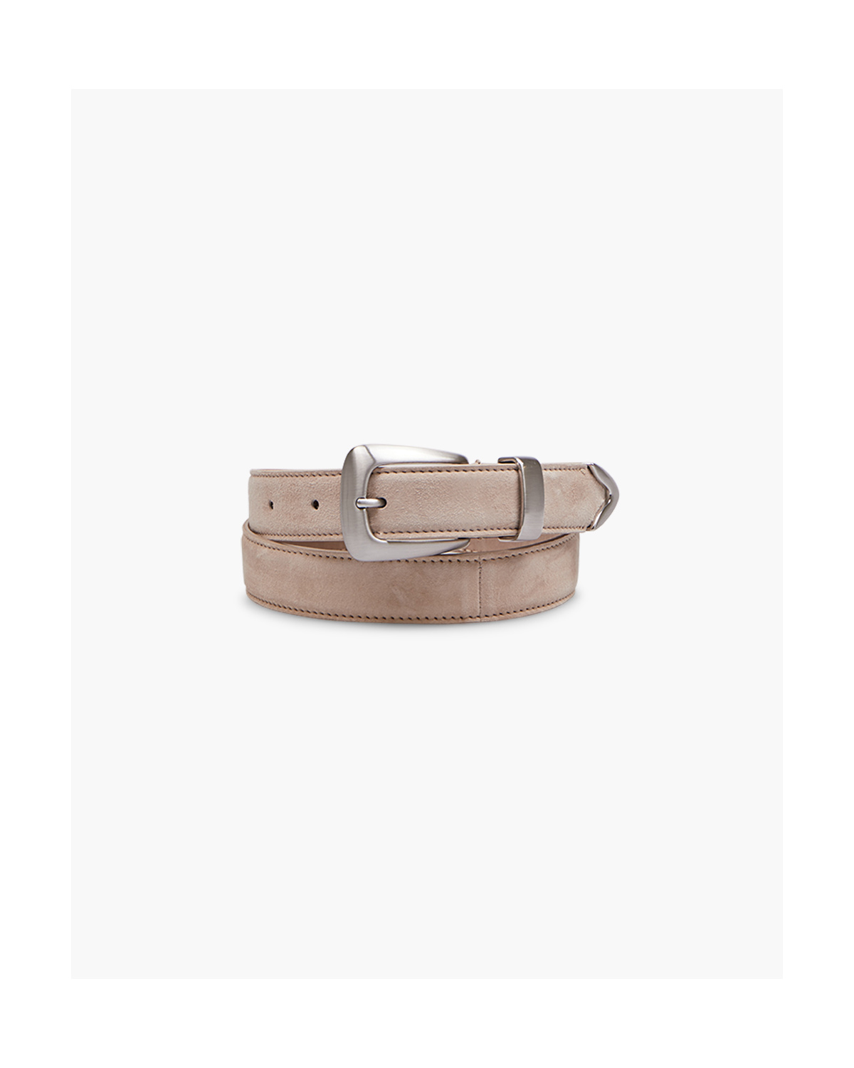 SUEDE BENNY BELT WITH SILVER BUCKLE